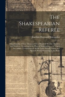 Front cover_The Shakespearian Referee