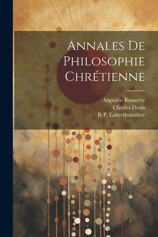 Front cover_Annales De Philosophie Chrétienne