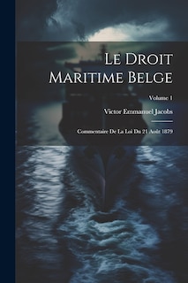 Couverture_Le Droit Maritime Belge