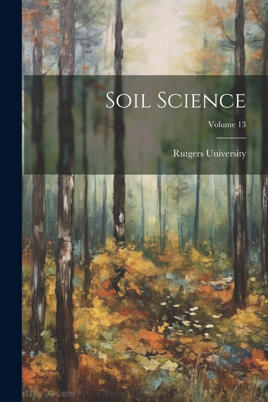 Front cover_Soil Science; Volume 13