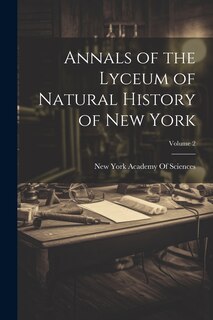 Front cover_Annals of the Lyceum of Natural History of New York; Volume 2