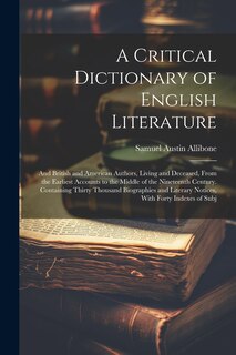 Couverture_A Critical Dictionary of English Literature