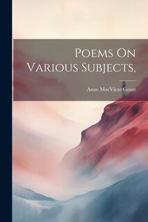 Couverture_Poems On Various Subjects,