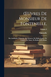 Couverture_OEuvres De Monsieur De Fontenelle,