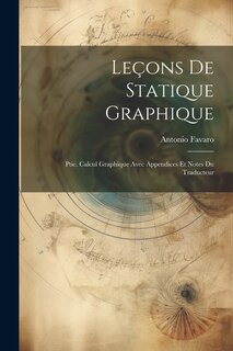 Couverture_Leçons De Statique Graphique