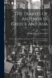 Front cover_The Travels Of Antenor In Greece And Asia
