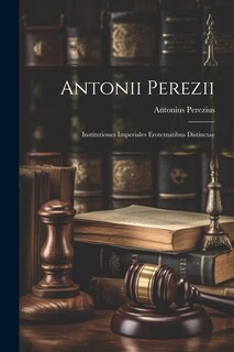 Front cover_Antonii Perezii