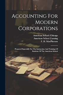 Front cover_Accounting For Modern Corporations