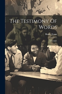 Couverture_The Testimony Of Words