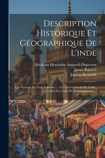 Front cover_Description Historique Et Géographique De L'inde
