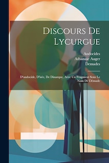 Front cover_Discours De Lycurgue