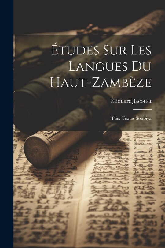 Couverture_Études Sur Les Langues Du Haut-zambèze