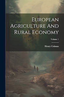 Couverture_European Agriculture And Rural Economy; Volume 1