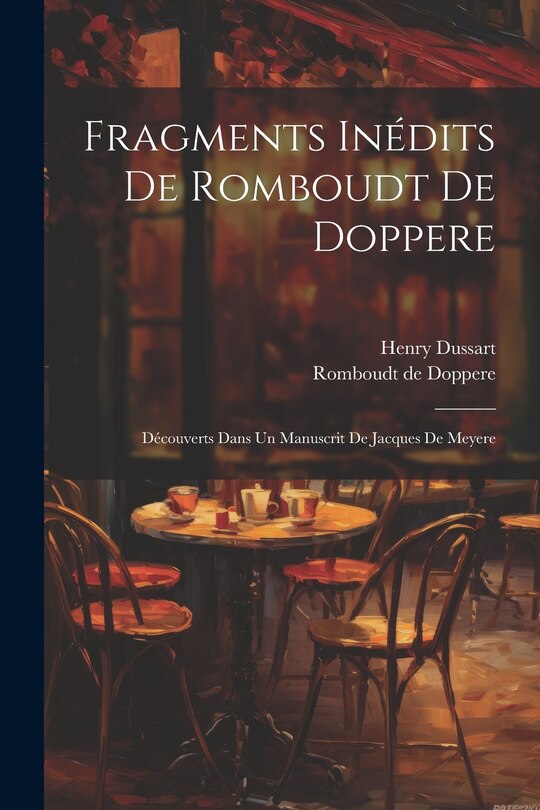 Couverture_Fragments Inédits De Romboudt De Doppere