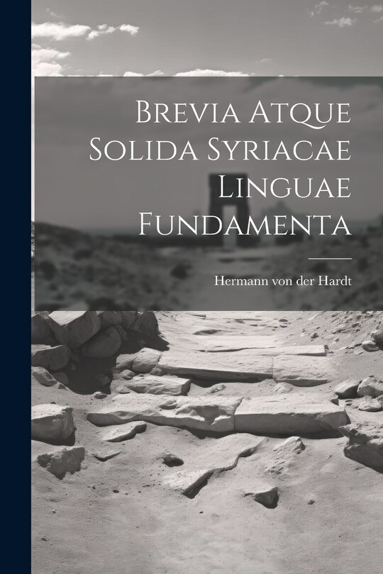 Couverture_Brevia Atque Solida Syriacae Linguae Fundamenta