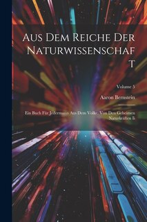 Couverture_Aus Dem Reiche Der Naturwissenschaft