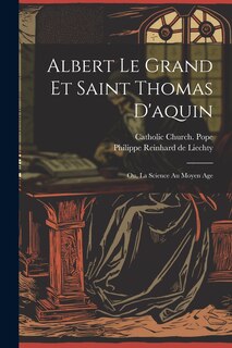 Front cover_Albert Le Grand Et Saint Thomas D'aquin