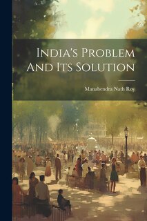 Couverture_India's Problem And Its Solution