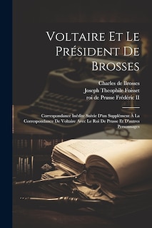 Couverture_Voltaire Et Le Président De Brosses