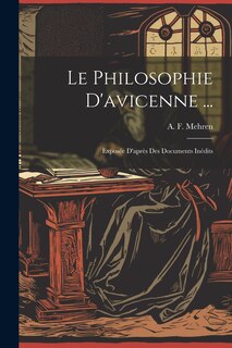 Front cover_Le Philosophie D'avicenne ...