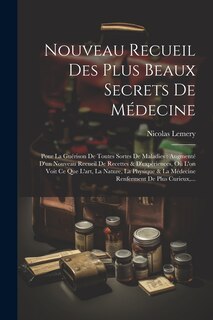 Couverture_Nouveau Recueil Des Plus Beaux Secrets De Médecine