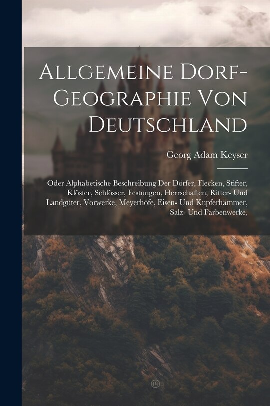 Front cover_Allgemeine Dorf-geographie Von Deutschland