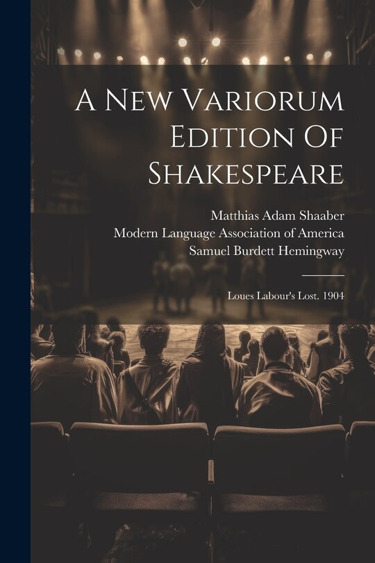 Couverture_A New Variorum Edition Of Shakespeare