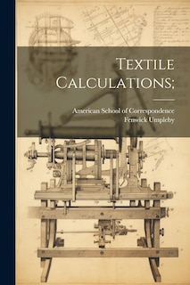 Couverture_Textile Calculations;