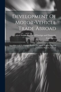 Couverture_Development Of Motor-vehicle Trade Abroad