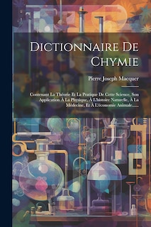 Couverture_Dictionnaire De Chymie