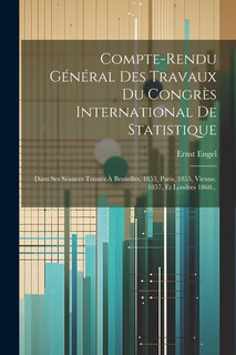 Couverture_Compte-rendu Général Des Travaux Du Congrès International De Statistique