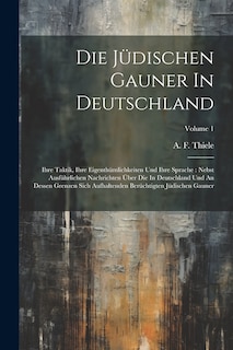Couverture_Die Jüdischen Gauner In Deutschland