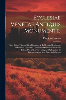 Front cover_Ecclesiae Venetae Antiquis Monumentis