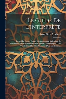 Front cover_Le Guide De L'interprète