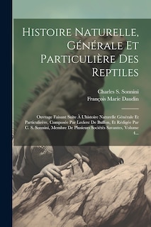 Front cover_Histoire Naturelle, Générale Et Particulière Des Reptiles