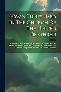 Couverture_Hymn Tunes Used In The Church Of The United Brethren