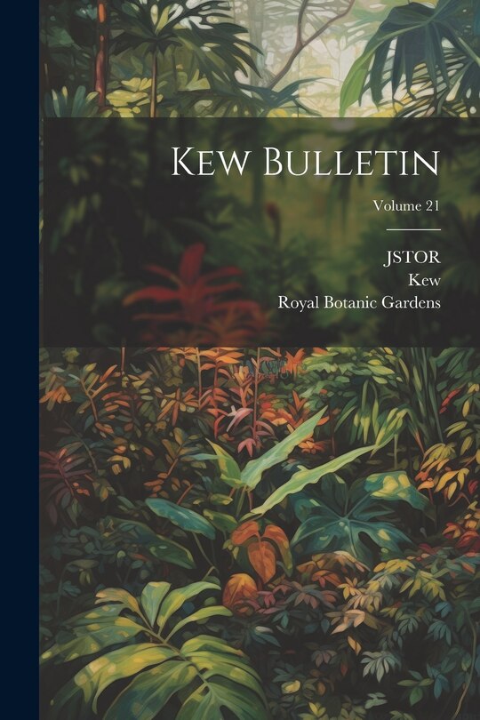 Front cover_Kew Bulletin; Volume 21