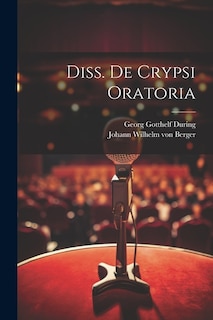 Diss. De Crypsi Oratoria