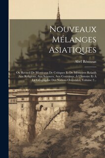 Front cover_Nouveaux Mélanges Asiatiques