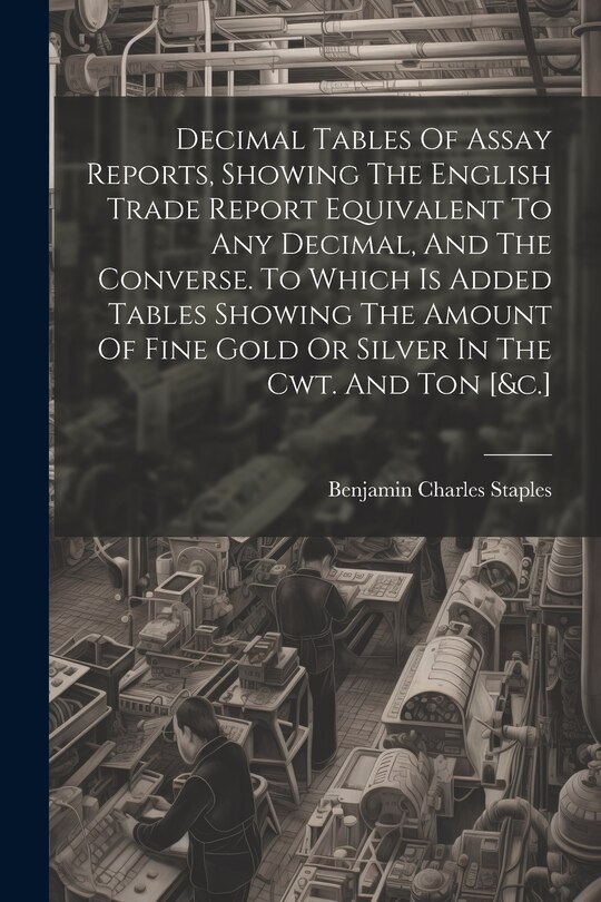 Front cover_Decimal Tables Of Assay Reports, Showing The English Trade Report Equivalent To Any Decimal, And The Converse. To Which Is Added Tables Showing The Amount Of Fine Gold Or Silver In The Cwt. And Ton [&c.]