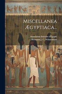 Couverture_Miscellanea Ægyptiaca...