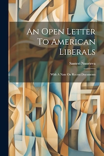 Front cover_An Open Letter To American Liberals