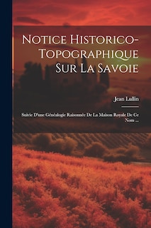 Front cover_Notice Historico-topographique Sur La Savoie
