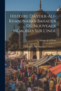 Couverture_Histoire D'ayder-ali-khan, Nabab-bahader ... Ou Nouveaux Mémoires Sur L'inde