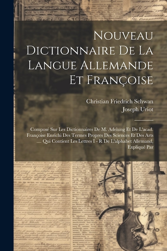 Couverture_Nouveau Dictionnaire De La Langue Allemande Et Françoise
