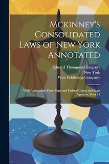Couverture_Mckinney's Consolidated Laws of New York Annotated
