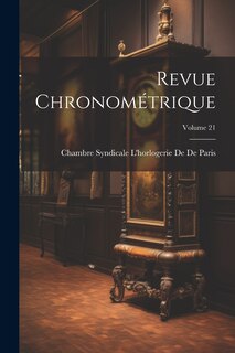 Couverture_Revue Chronométrique; Volume 21