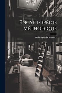 Couverture_Encyclopédie Méthodique