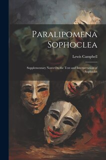 Couverture_Paralipomena Sophoclea