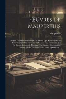 Couverture_OEuvres De Maupertuis